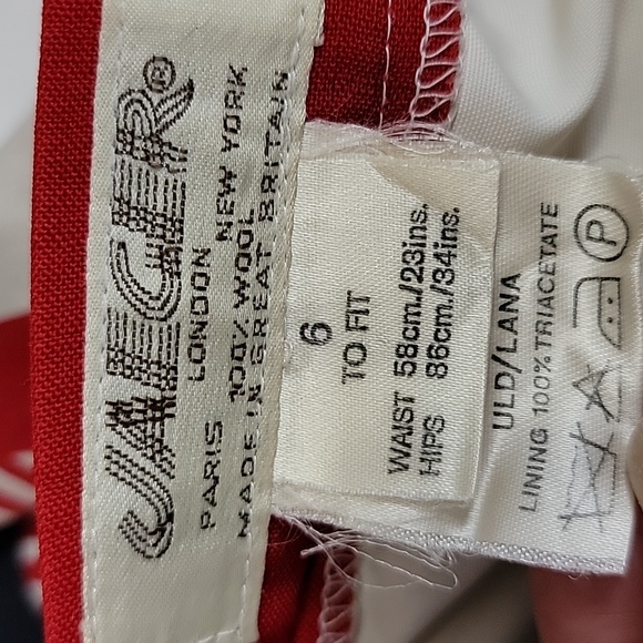 Jaeger Color Block Wool Skirts/ Size 6. - Picture 9 of 10